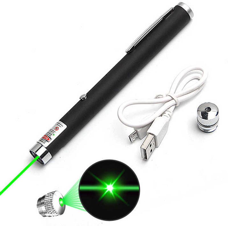 4uonly LESER POINTER PEN Green Laser Light Pencil Heavy Laser Pointer GHJ12(650 nm, BLACK)