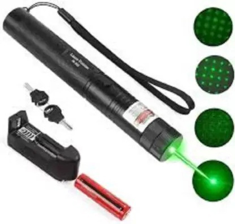 Anushka Toys RECHARGEABLE GREEN LASER LIGHT TORCH WITH ON/OFF LOCK FOR CHILDREN GIFTS(532 nm, Green)