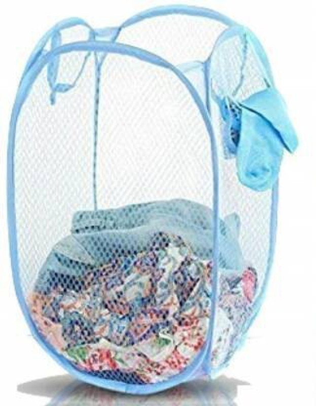 mik 70 L Blue Laundry Basket(Nylon)