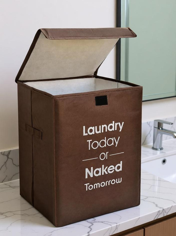 CUTBAZZ 75 L Brown Laundry Bag(Non-Woven)