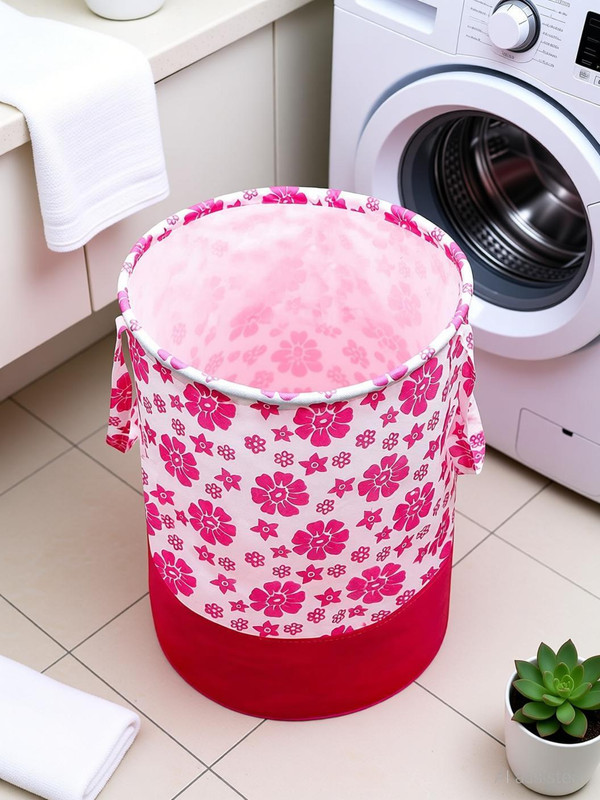 Flipkart SmartBuy 45 L Pink Laundry Bag(Non-Woven)
