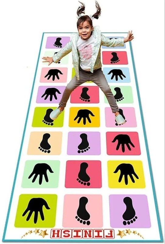 Nafhotoz Colorful Hand Foot Game Mat for Children(Multicolor)