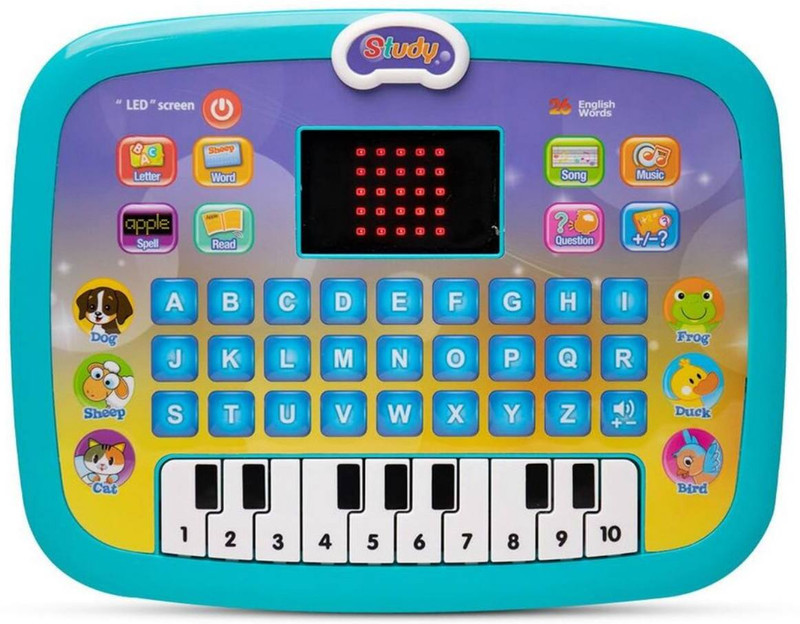 Xcillince Toys Learn-N-Play Musical Keyboard with ABC Alphabets, Piano Keys(Multicolor)