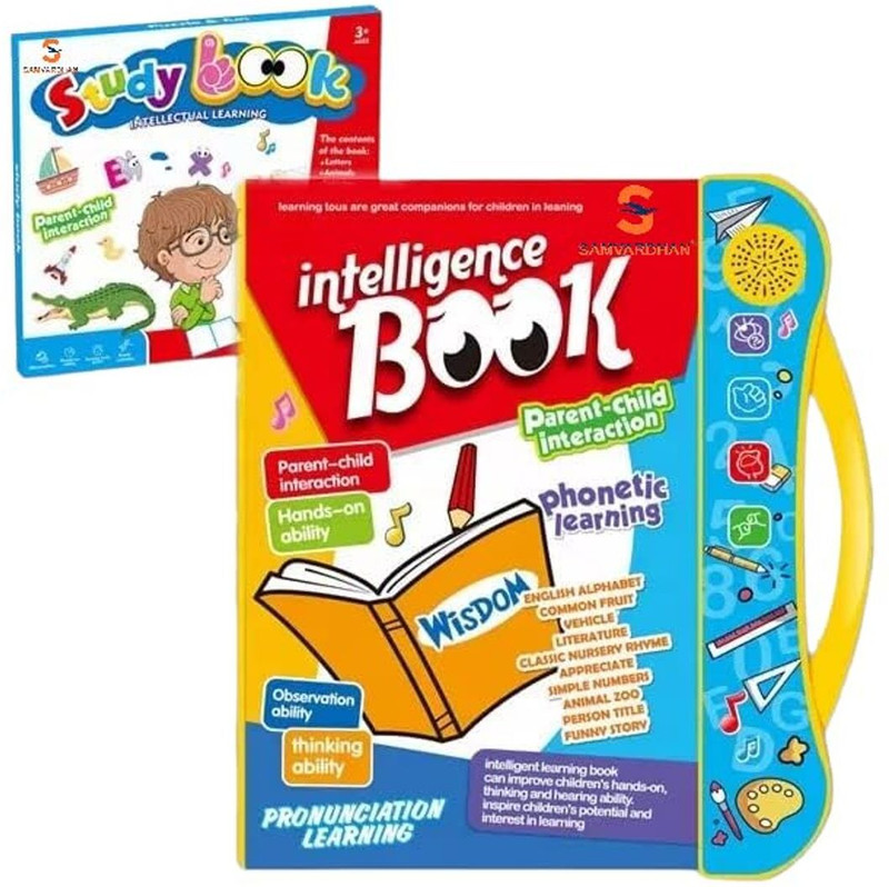 Kidzblend E-Book for Kids, Let's Study Alphabets, Numbers, Animals, Rhymes & Many More -(Multicolor)