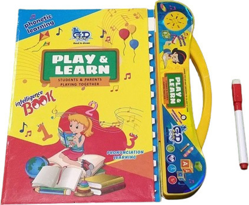 KNK Infotain Interactive Children Book Musical English Educational Phonetic Learning Book(Multicolor)