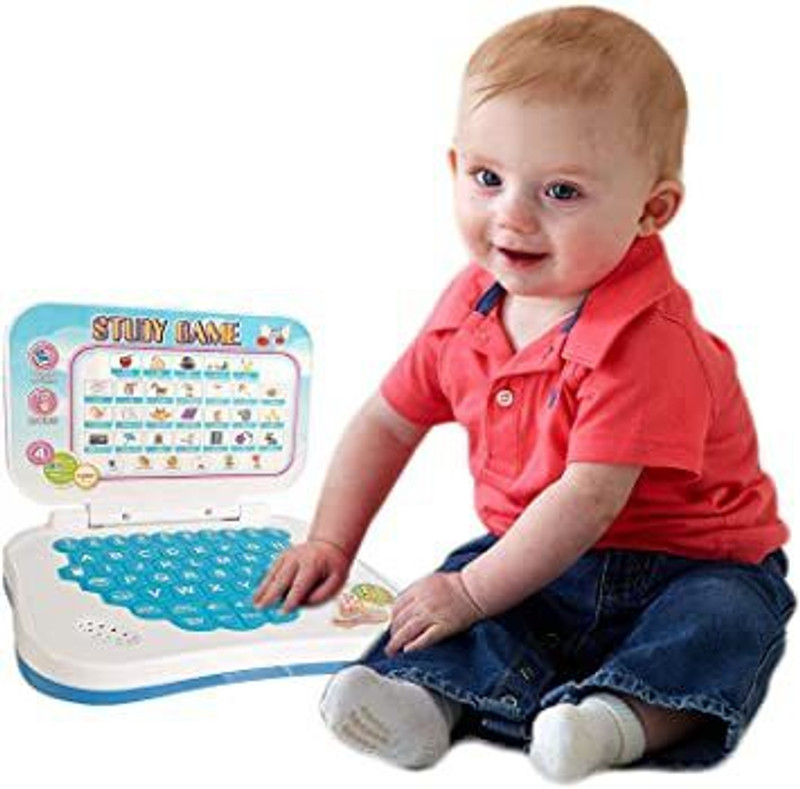 Anushka Toys Tablet /Laptop ABC and 123 Learning for Kids with Words,Sounds & Music(Multicolor)