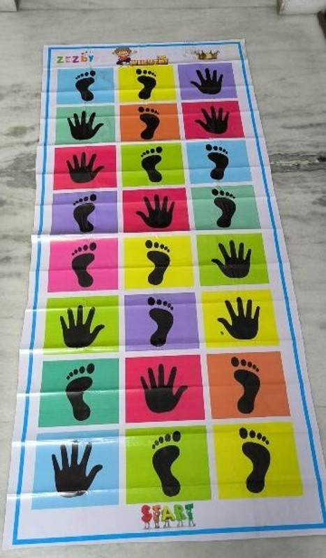 BHVMEY Large Size Hopscotch Mat for Kids Play(Multicolor)