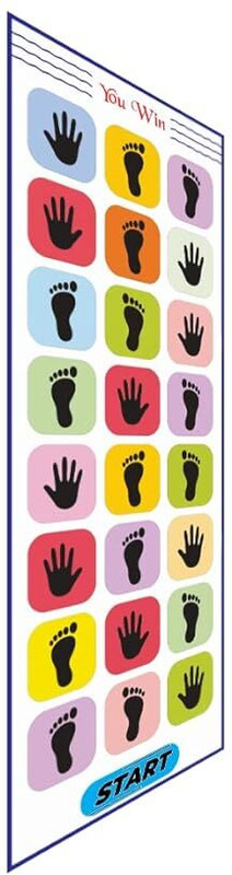 Nafhotoz Hopscotch Footprint Handprint Movement Mat(Multicolor)