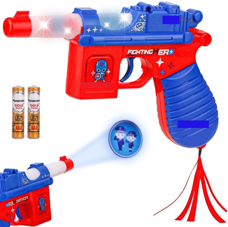 AR KIDS TOYS Projector Toy Gun with Realistic Sound, Telescope and Light Effect Toy for Kids(Multicolor)