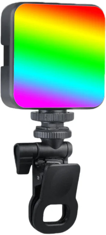 Worricow LED Light for Laptop & Camera | Rechargeable Adjustable Clip Light Flash(Black)