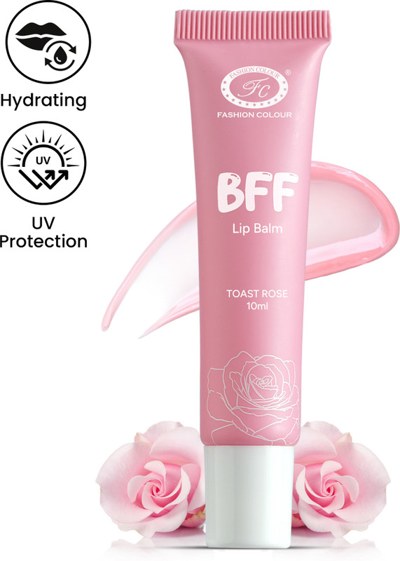 FASHION COLOUR BFF Lip Balm with Kojic Acid & Niacinamide for Brightening & 24Hr Moisture Berry(Pack of: 1, 10 g)
