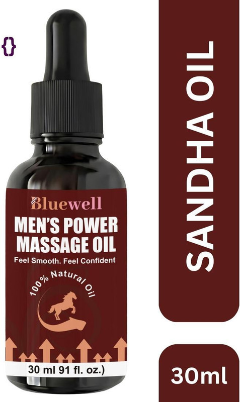 BLUEWELL Natural Massage Oil for Men with Balanced Blend Lubricant(30 ml)
