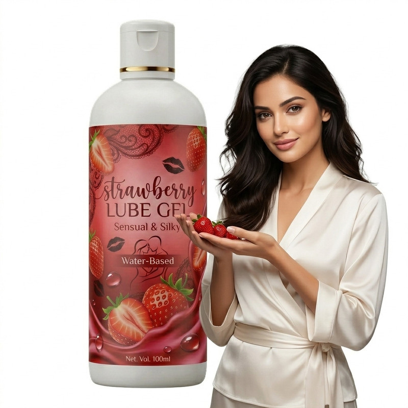 MDZ Long Lasting Water Based Strawberry Personal Lube Gel - 100ml Lubricant(100 ml)