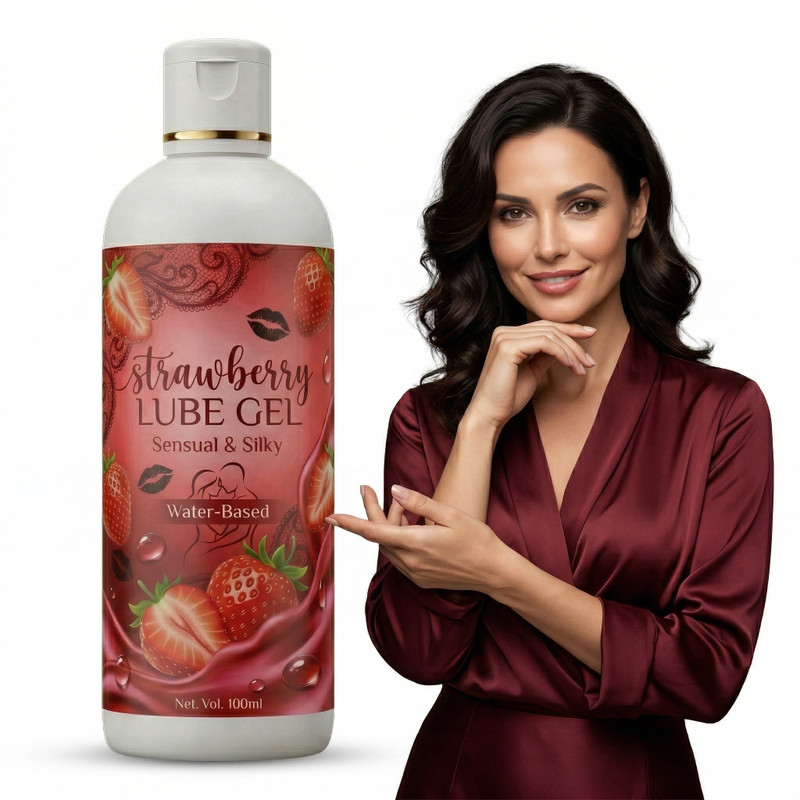 cjq Smooth Strawberry Personal Lubricant for Women and Men (100ml) Lubricant(100 ml)