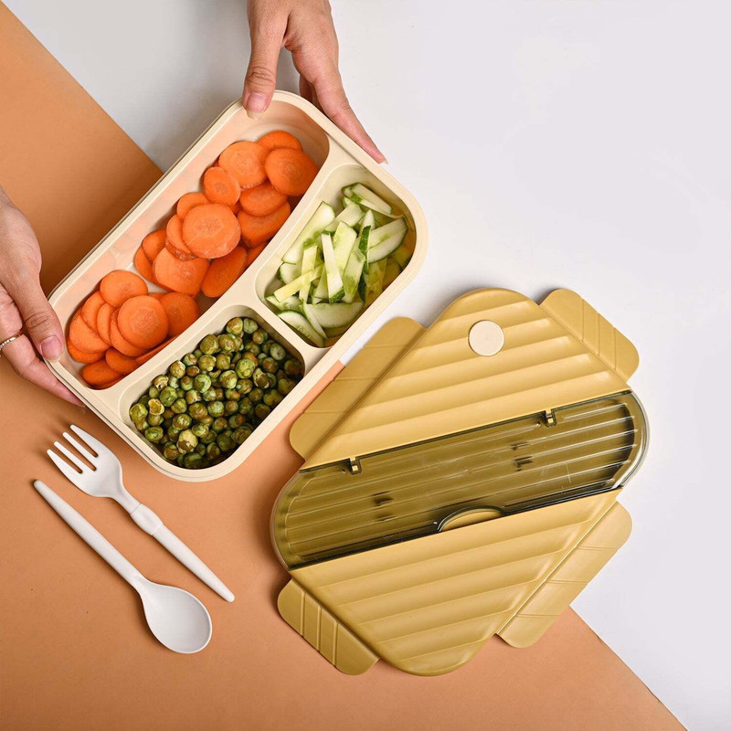 FORWAY Lunch Box 1250ml Bento Lunch Box For Kids Lunch Containers For Adults Leak Proof 1 Containers Plastic College Lunch Box(1250 ml)