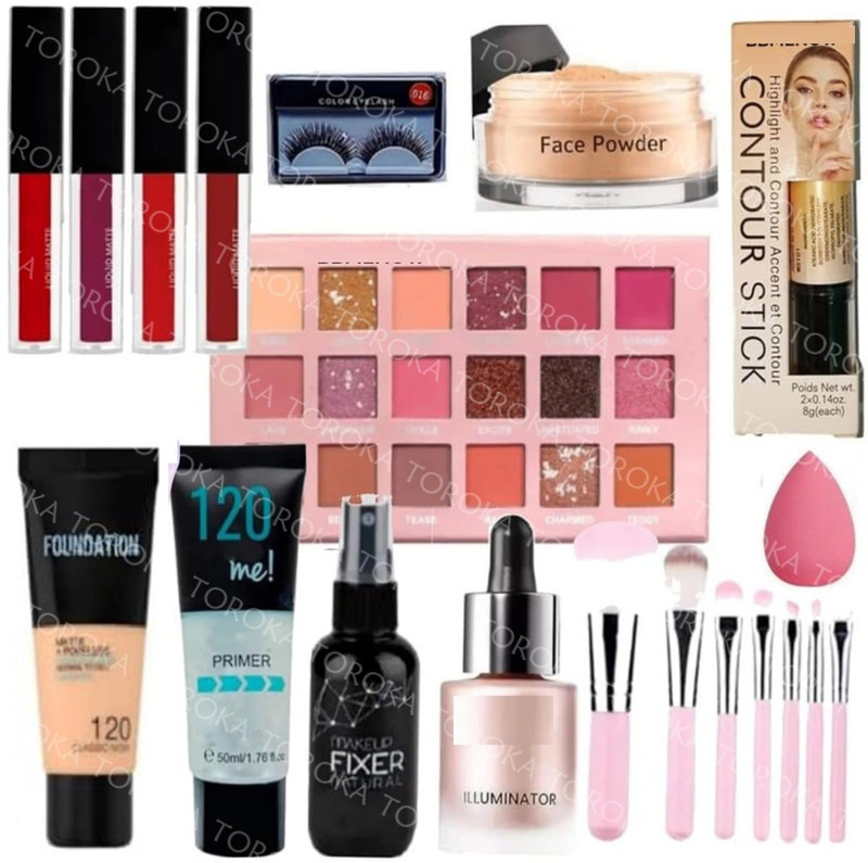 toroka New Professional Makeup Combo Kit, Pack of 11(Pack of 11)