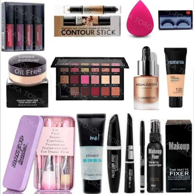 toroka New Professional Makeup Combo Kit, Pack of 13(Pack of 12)
