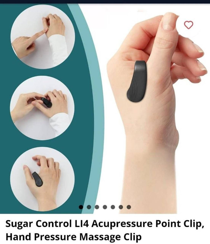 MALLADE Acupressure Point Lower Blood Sugar Tiger Mouth Thumb Acupoint Massage Clip R Medical Reacher & Grabber(Length 20 mm)