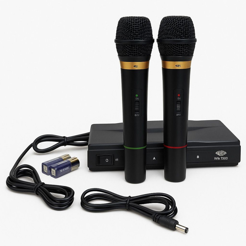 world of needs Brand Professional Wireless Microphone System Cordless Handheld Mic VHF System Microphone