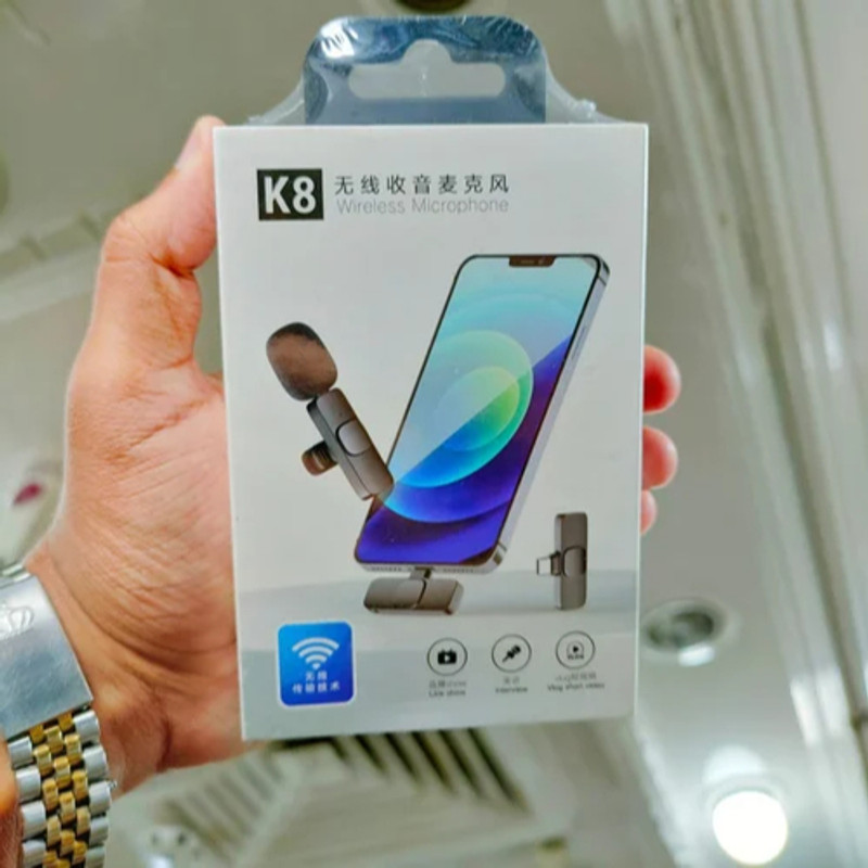 Clairbell ATY_550Y_K8 WIRELESS MICROPHONE WITH RECEIVER FOR ALL TYPE-C LIGHTNING PHONES Microphone