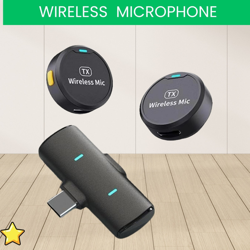 Clairbell M1 Wireless Microphone With Magnetic Button Microphone For Youtube/Vlogging B356 Microphone