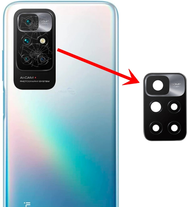 CELLO TECH F12 Original Camera Glass For Mi Redmi 10 Prime Camera Lens Glass
