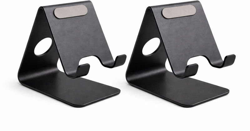 LifeLily Metal Phone Stand for Table, Aluminum Mobile Holder, Desk Stand Pack of 2 Mobile Holder