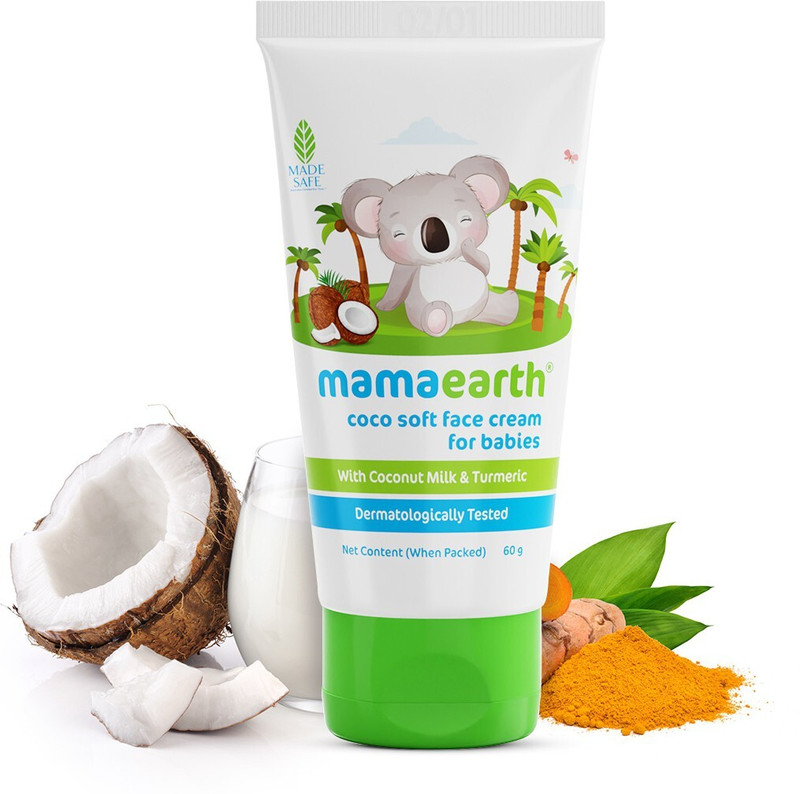 Mamaearth Coco Soft Face Cream With Coconut Milk & Turmeric For Babies(60 g)