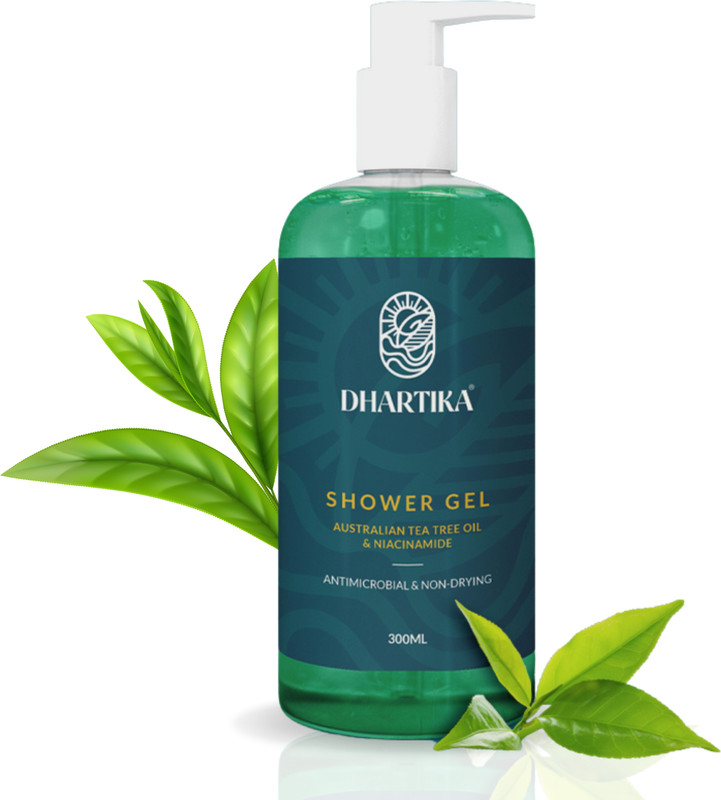 Dhartika Australian Tea Tree Oil Shower Gel Target Spots & Blemishes, pH-Balanced Formula(300 ml)