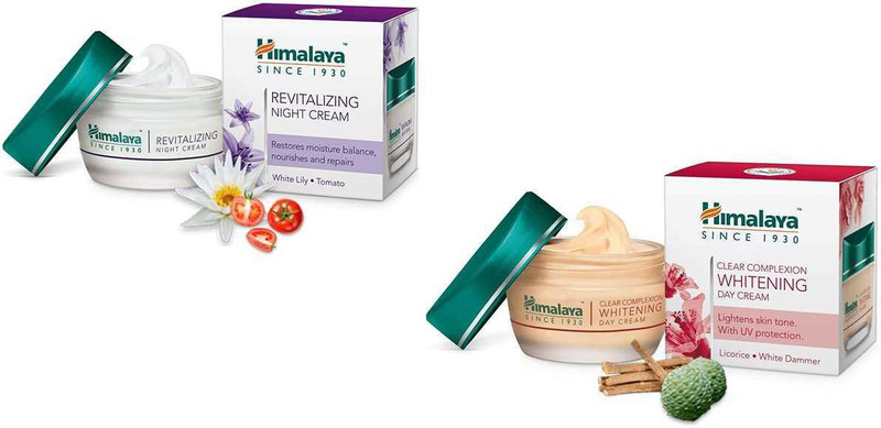 HIMALAYA skin protection day cream 50g and skin repair night cream 50g (100 g)