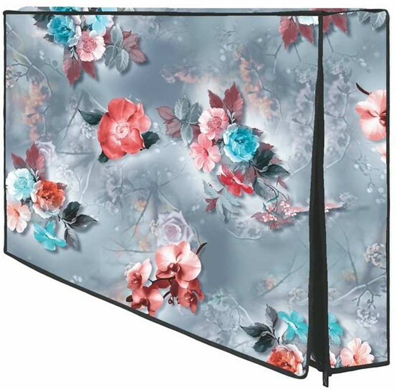 HomeStore-YEP for 24 inch Led Cover / Tv Cover All Models With Screen Layer  - Led Cover 24 inches White Flowers(White)