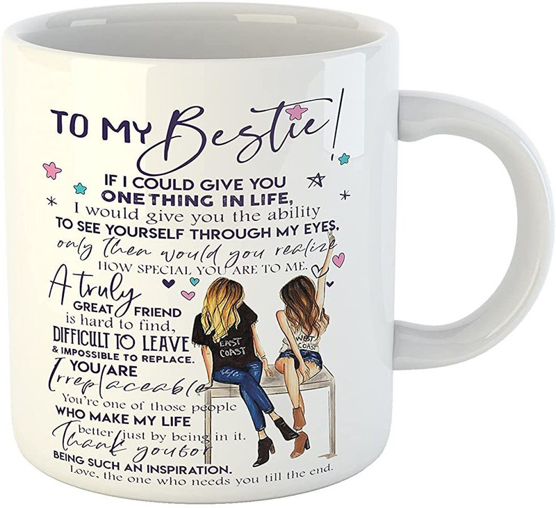 Giftspedia To my bestu Gift for Friend | Birthday | Brother| Sister| | Ceramic Coffee Mug(360 ml)