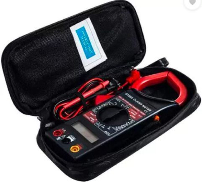VNGEE ENTERPRISE Clamp Meter DT 266 with battery and carrying case Digital Multimeter(Black, Red 2000 Counts)
