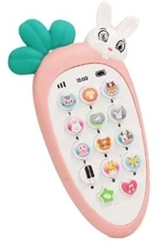 Galactic Smart Phone Cordless Feature Mobile Phone Toys Mobile Phone for Kids Phone Small Phone Toy Musical Toys for Kids Smart Light (Rabbit Phone) multi color(Multicolor)