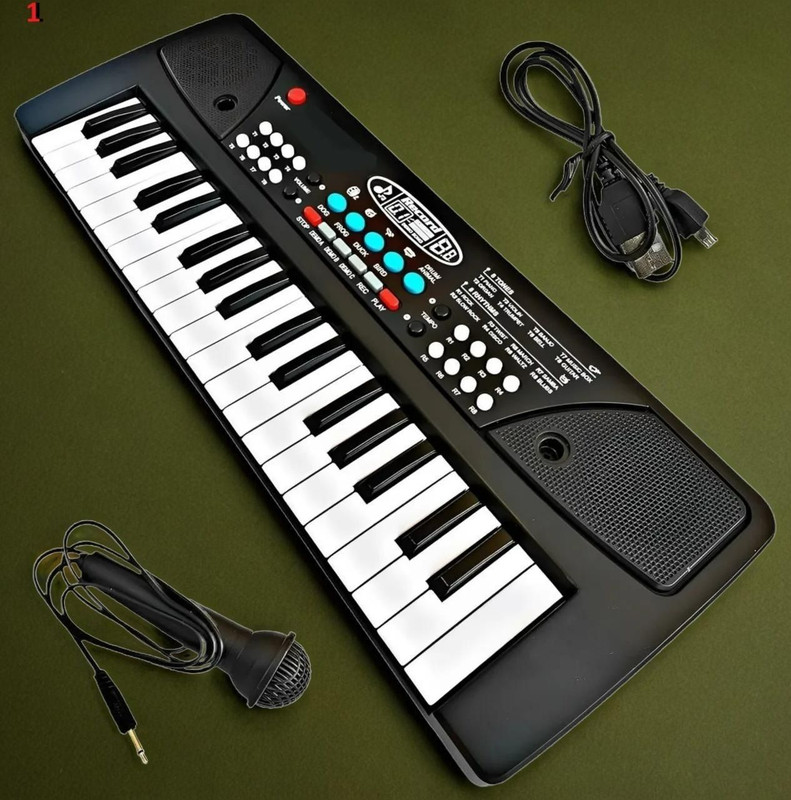 BANTAS A525 Piano Key Electronic Piano Keyboard Toy with DC Power Option(Multicolor)
