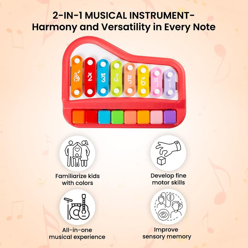 Ruffo Baby Activity Xylophone – Fun Musical Instrument(Multicolor)