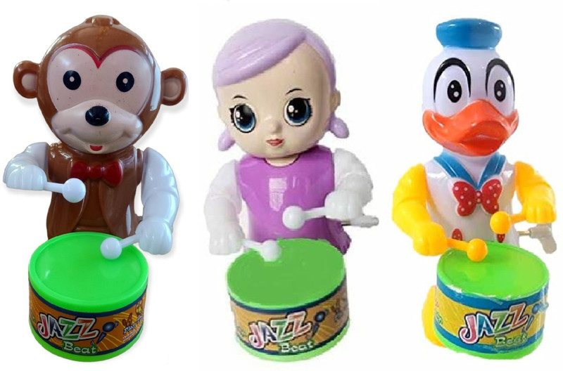 S S Enterprises Drummer Toys for Kids Key-Operated Toy & Baby Girls Musical Toy for baby(Multicolor, Red)