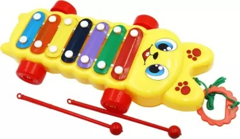 White Devil small size Xylophone With 2 Mallets For Kids Fun Activity and Play(Multicolor)