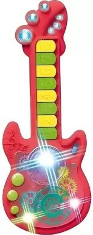 Xcillince Toys Guitar Toy with Colorful Buttons, Flash Lights & Melody Sounds(Multicolor)