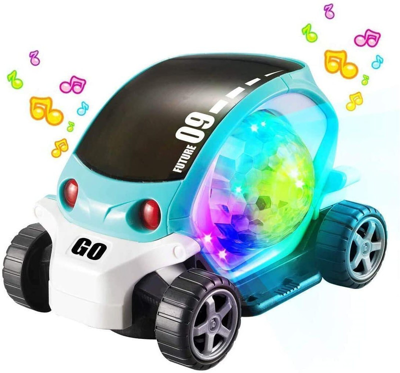 KELOSK 09 Future Musical & Flashing Light Stunt car Toy for Kids Go Action 360 Degree(Multicolor)