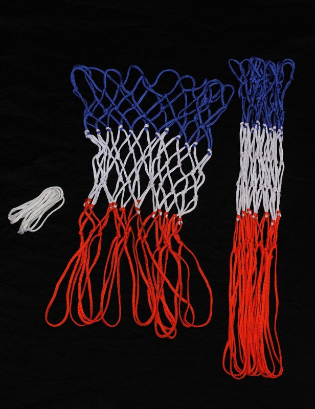 Fitdex Basket Ball Net Tricolour Special mm mm Basketball Net(Red, White, Blue)