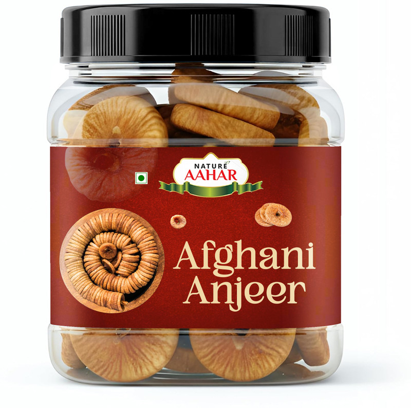 Nature Aahar Afghani Anjeer Figs (Dried Figs) Dry Fruits for Body Mass Loss, Immunity, Figs Figs(1 x 500 g)