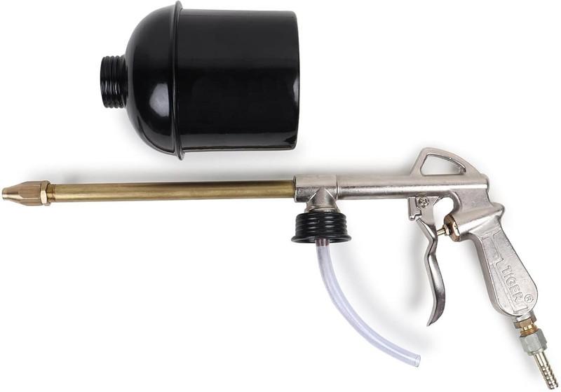 Tunir Diesel/Oil spray Gun with 700 ml black powder coated MS cup Manual Sprayer(700 ml Pack of 2)