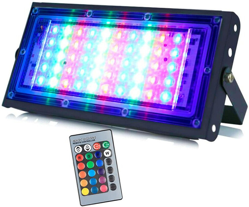 Hiru RGB LED Flood Light Bulb Brick Color Changing Floodlight Indoor Outdoor Light Strip
