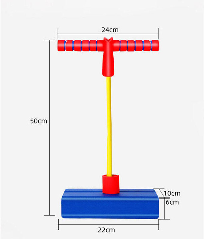 BHVMEY Jump Stick Toy for Toddlers – Foam Grip Handle(Multicolor)