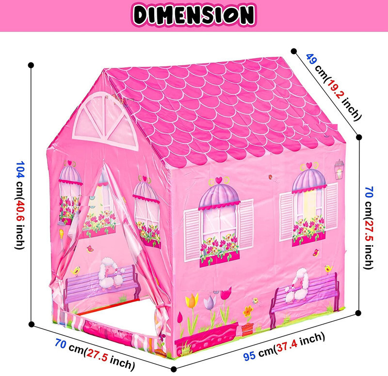 Dorytoys tent house for kids(Pink)