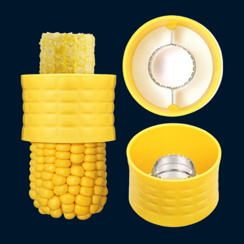 Livorahub Precision Corn Seed Cutter Stripping Manual Device NA Peeler(Yellow)