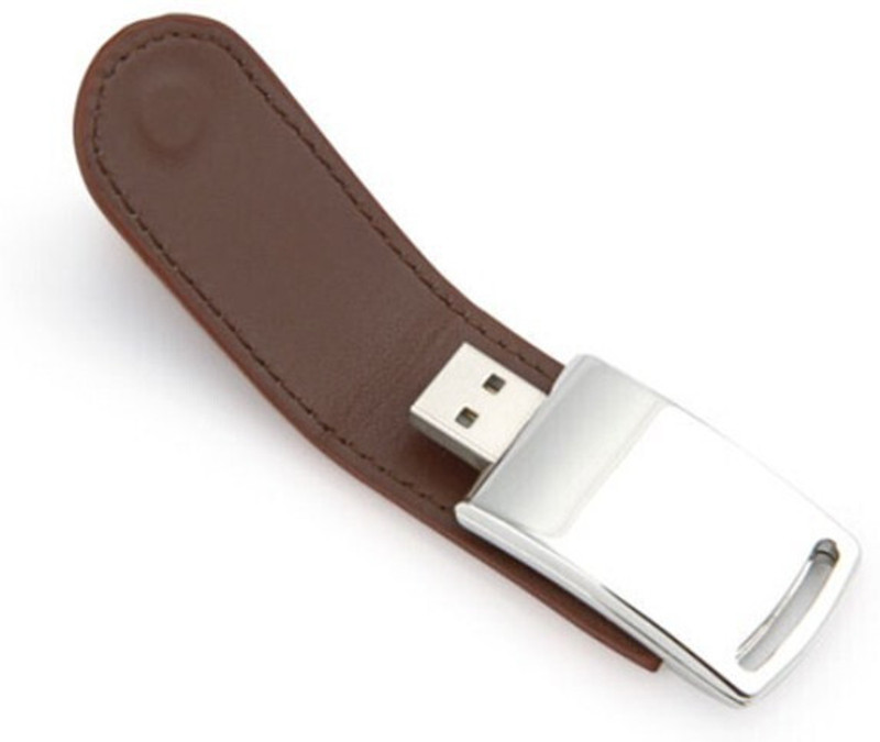 Eshop Leather Metallic Magnetic Flap USB Flash Drive 4 GB Pen Drive Compatible with Gaming Console, Desktop Computer, Television, Audio Player, Laptop USB 2.0 Metal Case(Black)
