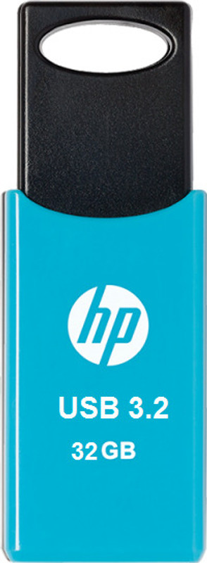 HP 712W 32GB USB3.2 (7Z376AA#ACJ) 32 GB Pen Drive Compatible with Laptop, Desktop Computer, Netbook USB 3.2 Plastic Case(Blue)