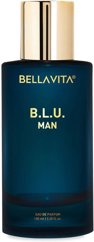 BELLAVITA BLU MEN Perfume with Lemon, Mandarin & Black Pepper Notes|Long Lasting Scent| Eau de Parfum  -  100 ml(For Men)
